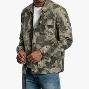 Lucky Brand Men's Camo print coach Jacket